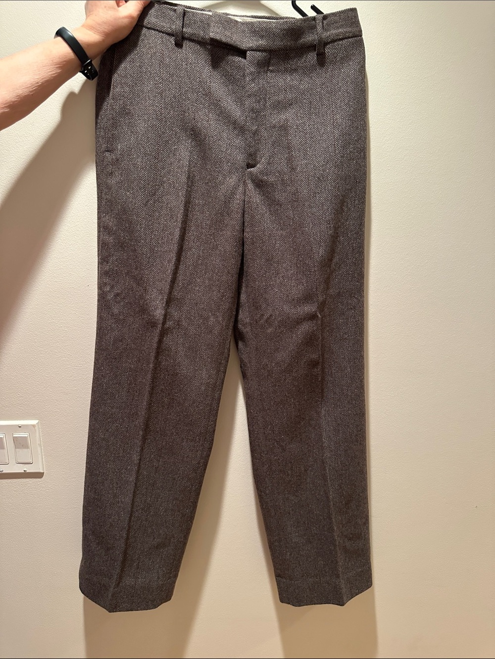 Muji women Wool-Blend straight Pants